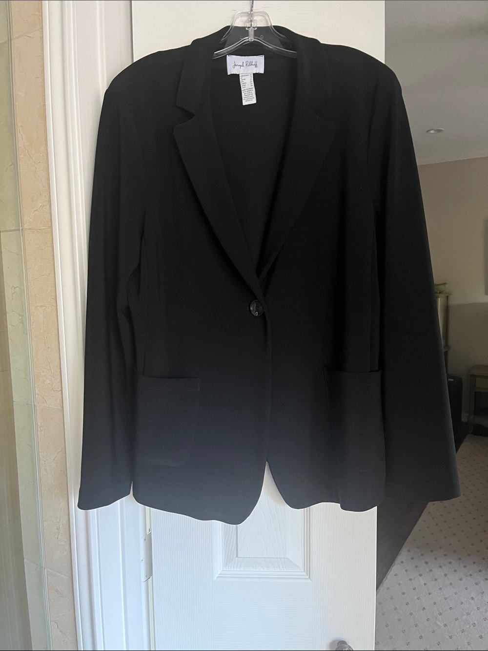 Joseph Ribkoff Black Single-Button Blazer